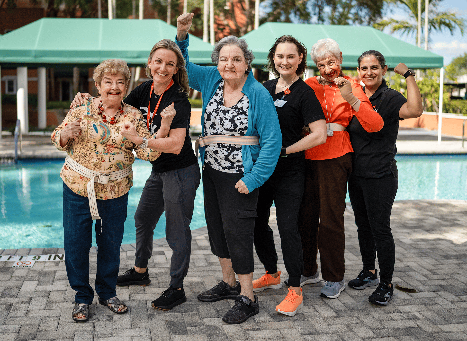 FOX clinicians and patients showing their muscles